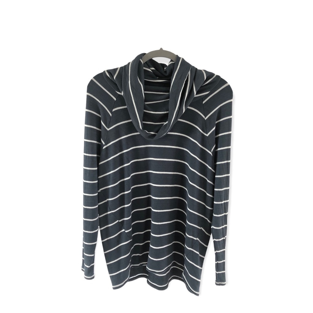LOFT Lou & Grey, Women’s Medium, Cowl Neck, Gray/Blue Color